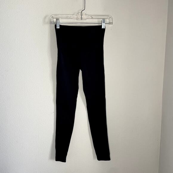 Spanx Look at Me Now Seamless Leggings Black Pants Bottoms Women Small - Picture 4 of 7